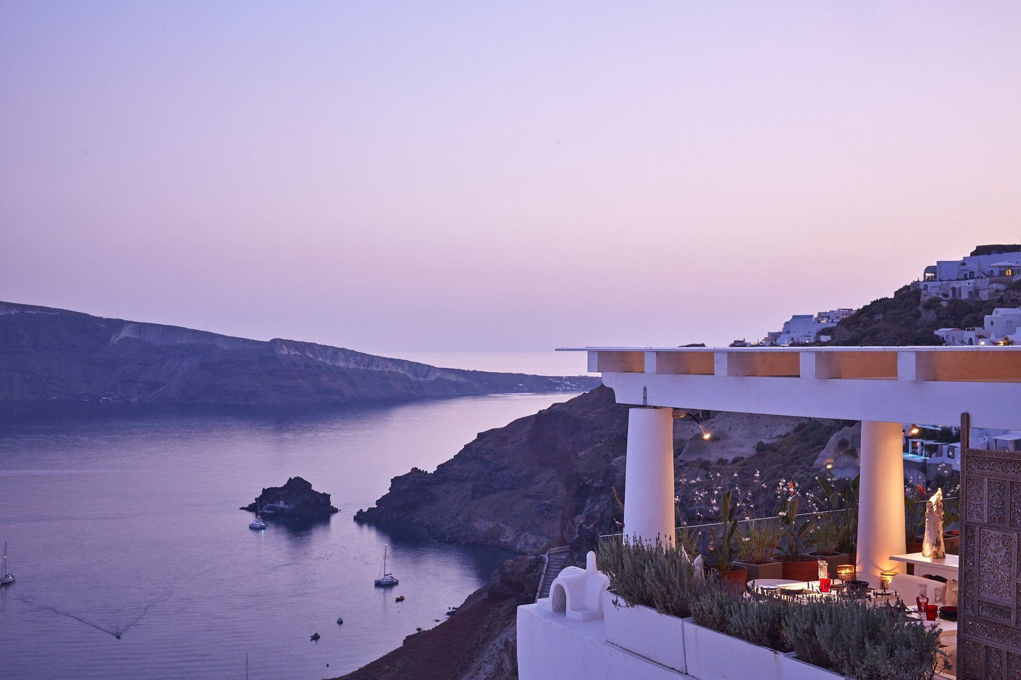 Katikies Villa Santorini - The Leading Hotels Of The World Oía Restaurang bild